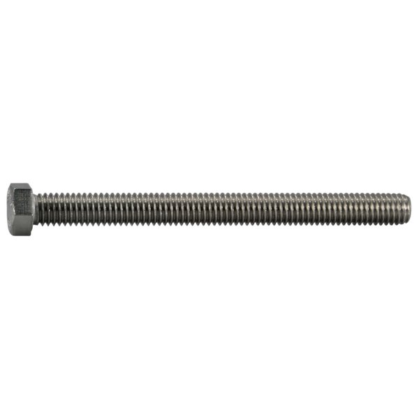 Midwest Fastener 7/16"-14 Hex Head Cap Screw, 18-8 Stainless Steel, 5 in L, 2 PK 39007